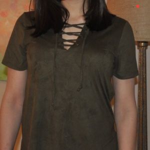 Z Supply Cross Neck Tee